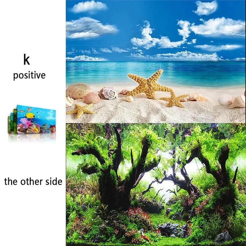 3d Marine Background for Aquarium Decorations Stickers & Poster Goods Decoration Fish Tanks and Aquariums Accessories Aquascape | Stornfield