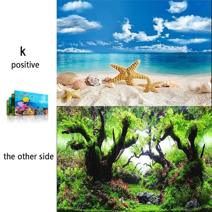 3d Marine Background for Aquarium Decorations Stickers & Poster Goods Decoration Fish Tanks and Aquariums Accessories Aquascape | Stornfield