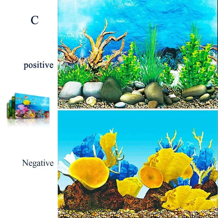 3d Marine Background for Aquarium Decorations Stickers & Poster Goods Decoration Fish Tanks and Aquariums Accessories Aquascape | Stornfield