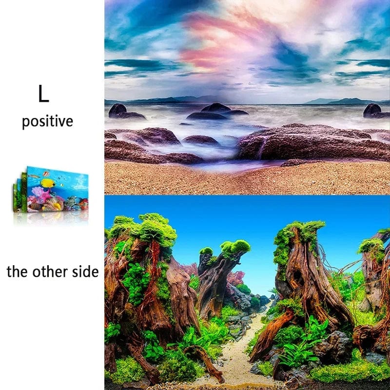 3d Marine Background for Aquarium Decorations Stickers & Poster Goods Decoration Fish Tanks and Aquariums Accessories Aquascape | Stornfield