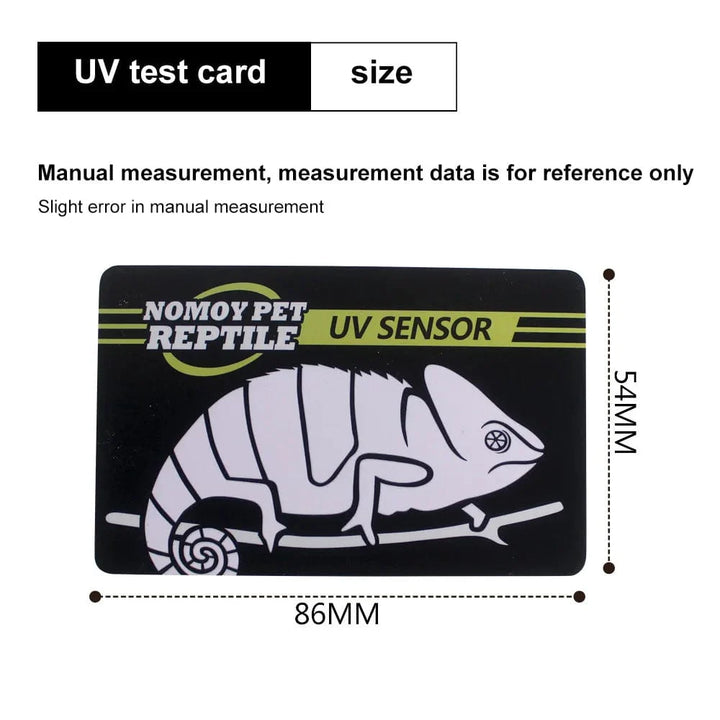 5-1PCS UVB Tester Reptile UVA UVB Fluorescent Lamp Tester Card Reptile Lamp UV Sensor 10 Seconds Quick Test Meter Pet Supplies | Stornfield