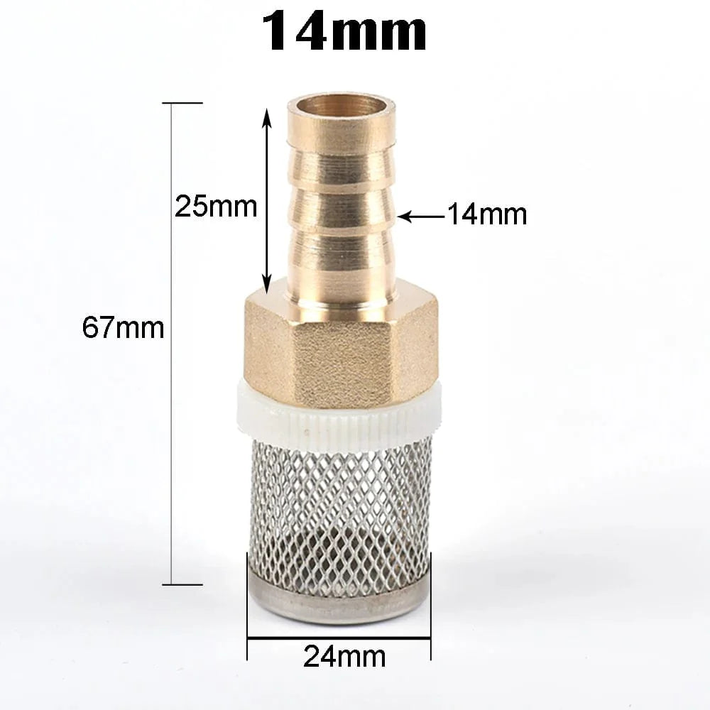 6-19mm Stainless Steel Mesh Filter 1/2" Female Inch Garden Irrigation Pump Protection Hose Water Cleaning Mesh Brass Filter | Stornfield