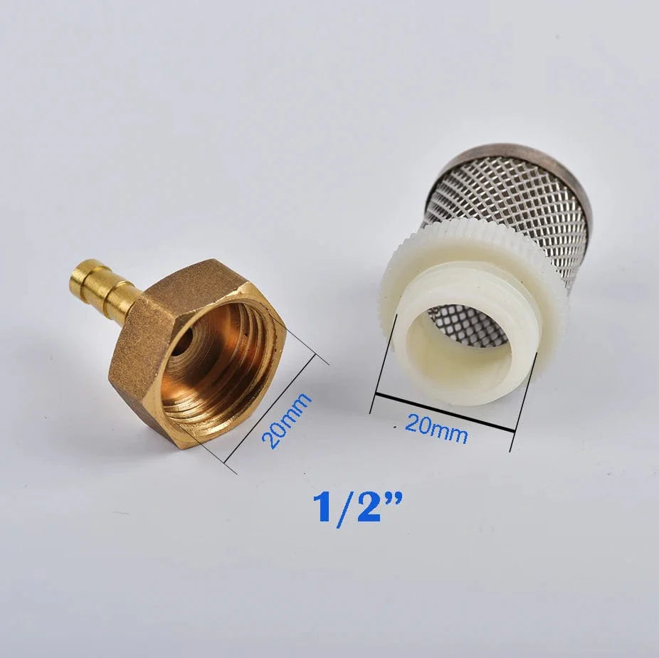 6-19mm Stainless Steel Mesh Filter 1/2" Female Inch Garden Irrigation Pump Protection Hose Water Cleaning Mesh Brass Filter | Stornfield