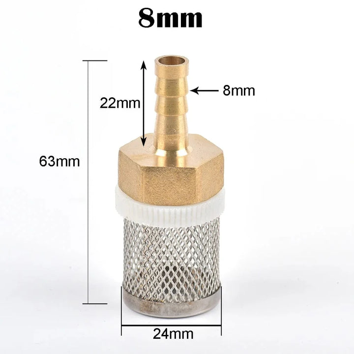 6-19mm Stainless Steel Mesh Filter 1/2" Female Inch Garden Irrigation Pump Protection Hose Water Cleaning Mesh Brass Filter | Stornfield