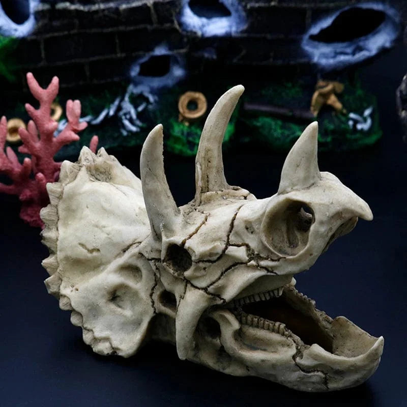 Animals Skull Fish Tank Fossil Dinosaur Ornaments Aquarium Rhinoceros Bone Decoration Fishbowl Crocodile Jellyfish Carp Turtle | Stornfield