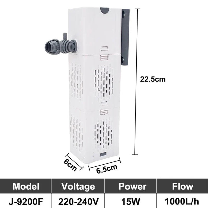 Aquarium Filter Pump Fish Tank Submersible Silent Air Oxygen Aerator Internal Water Pump Aquarium Air Pump Wave Maker 220v | Stornfield