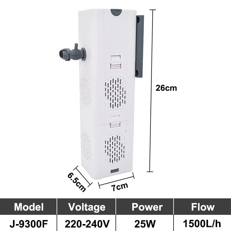 Aquarium Filter Pump Fish Tank Submersible Silent Air Oxygen Aerator Internal Water Pump Aquarium Air Pump Wave Maker 220v | Stornfield