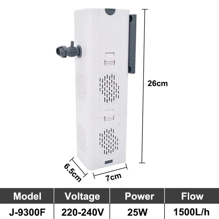 Aquarium Filter Pump Fish Tank Submersible Silent Air Oxygen Aerator Internal Water Pump Aquarium Air Pump Wave Maker 220v | Stornfield