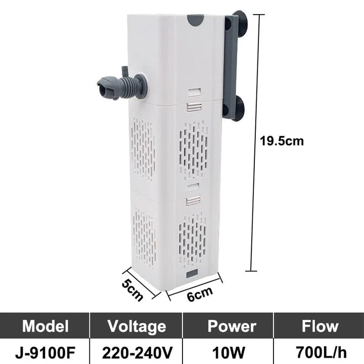 Aquarium Filter Pump Fish Tank Submersible Silent Air Oxygen Aerator Internal Water Pump Aquarium Air Pump Wave Maker 220v | Stornfield