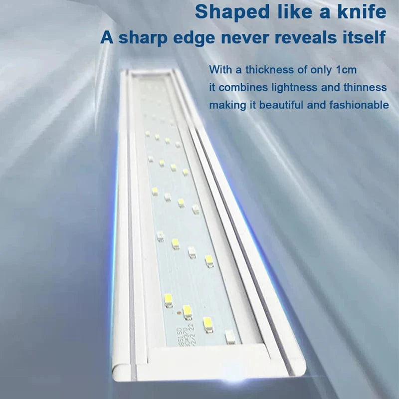 Aquarium ledlight Super Slim Fish Tank Light Plant Grow Lighting 28-58cm Brightening Extensible Clip 220V For Fish Tank | Stornfield