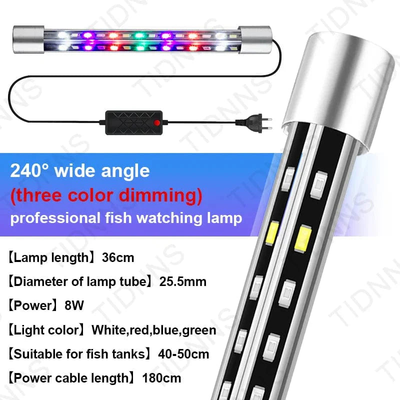 Aquarium Light LED Wide Angle Waterproof Fish Tank Lamp Submersible Brightness RGB Aquarium Decor Light Plant Grow Lamp 22-57 | Stornfield