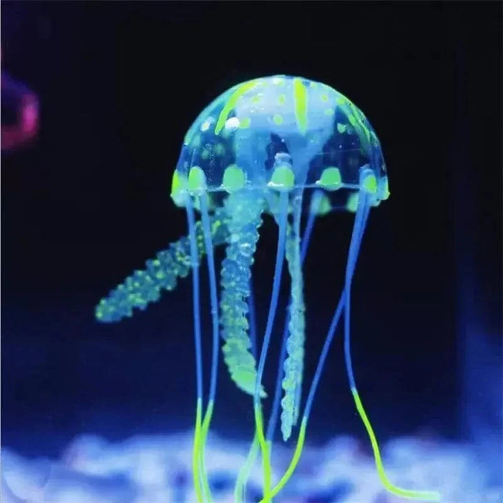Artificial Jellyfish Fluorescent Transparent Floating Simulated Jellyfish Landscape Fish Tank Fish Pet Decorations Supplies | Stornfield