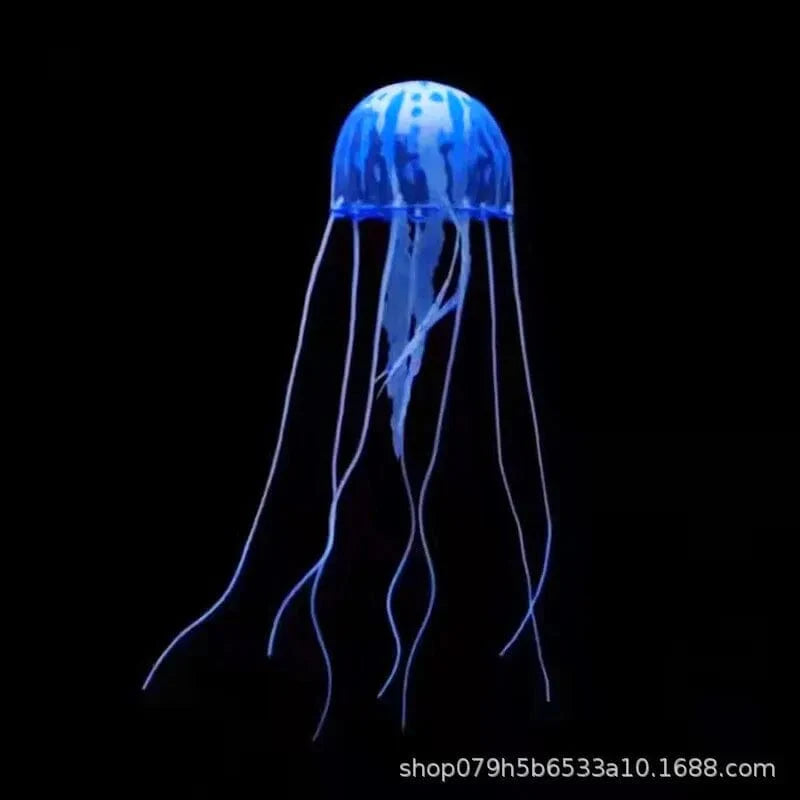 Artificial Jellyfish Fluorescent Transparent Floating Simulated Jellyfish Landscape Fish Tank Fish Pet Decorations Supplies | Stornfield