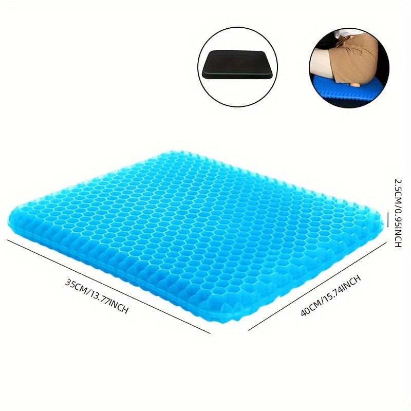 Car Seat Cushion Summer Gel Honeycomb Chair Cushion Cool Cushion Single Ventilated Seat Cushion Breathable Truck Cool Silicone Butt Cushion | Stornfield