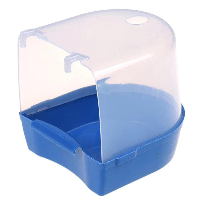 Hanging Bird Bath Cube Parrots Bathtub Bath Shower Box Cage Accessory for Little Bird Canary Budgerigar Cockatiel Lovebird Boxes | Stornfield