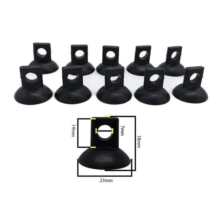 10Pcs Black Aquarium Suction Cup Air Tube Holder Sucker for Fish Tank Pump Oxygen Air Tube Fixing Clip Accessories For Aquarium | Stornfield
