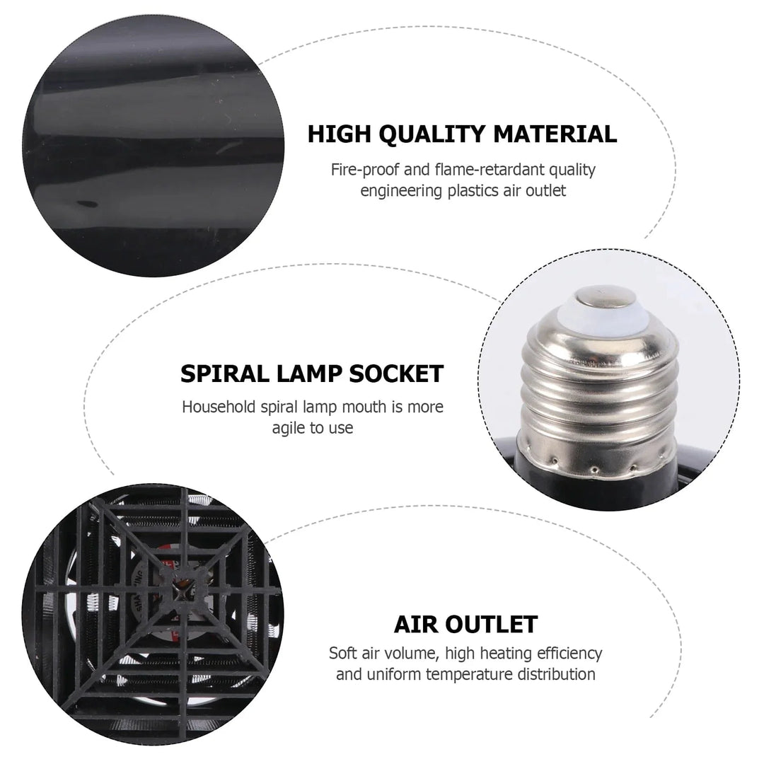 Breeding Heat Preservation Lamp for Chicks Pet Heating Warm Lamps Pets Light Metal Intelligent Thermostat Reliable | Stornfield