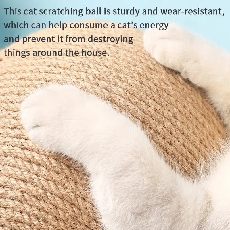 Cat Cratchers Ball Toys Sisal and Wood Stable Triangle Cats Indoor Stuff Sturdy Scratching Cool Scratch on Stand Spin | Stornfield