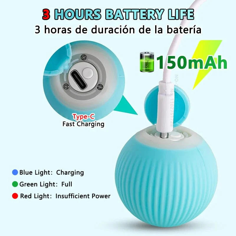 Cat Interactive Ball Smart Cat Toys Electronic Interactive Cat Toy Indoor Automatic Rolling Magic Ball Cat Game Accessories | Stornfield