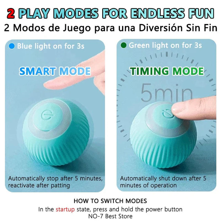 Cat Interactive Ball Smart Cat Toys Electronic Interactive Cat Toy Indoor Automatic Rolling Magic Ball Cat Game Accessories | Stornfield