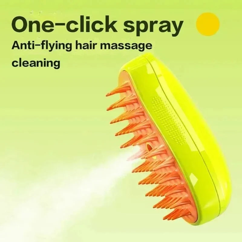 Cat Steam Brush Pet Triple Beauty Comb Dog Grooming Hair Removal Comb Electric Spray Dogs Steamy Supplies Products Home Garden | Stornfield