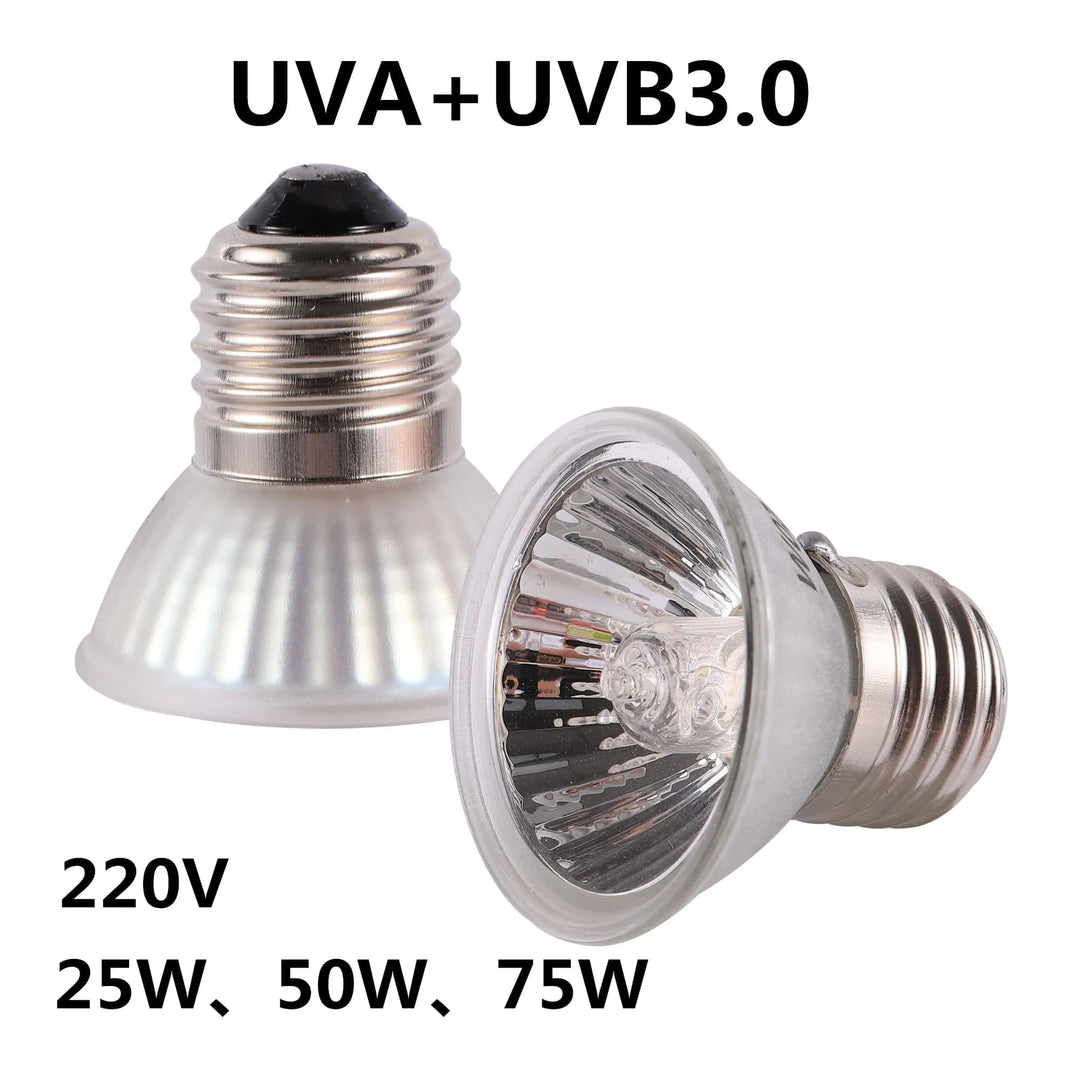 CE Reptile Lamp  UVA+UVB 3.0 Pet Heat Lamp Bulb Turtle Basking  Light Bulbs Amphibians Lizards Temperature Controlle | Stornfield