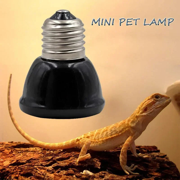 Ceramic Emitter Heat Light  Mini Black Pet Heating lamp Infrared Bulb  25/50/ 75/100W Brooder Chickens Reptile Lamp | Stornfield