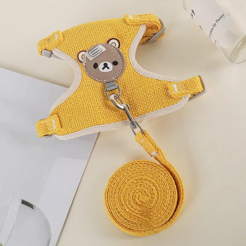 Cute Rabbit Harness Leash Set Bunny Pet Accessories Small Pet Carrier Teddy Bear Cat Leash Rabbit Collar  Rabbit Accessories | Stornfield