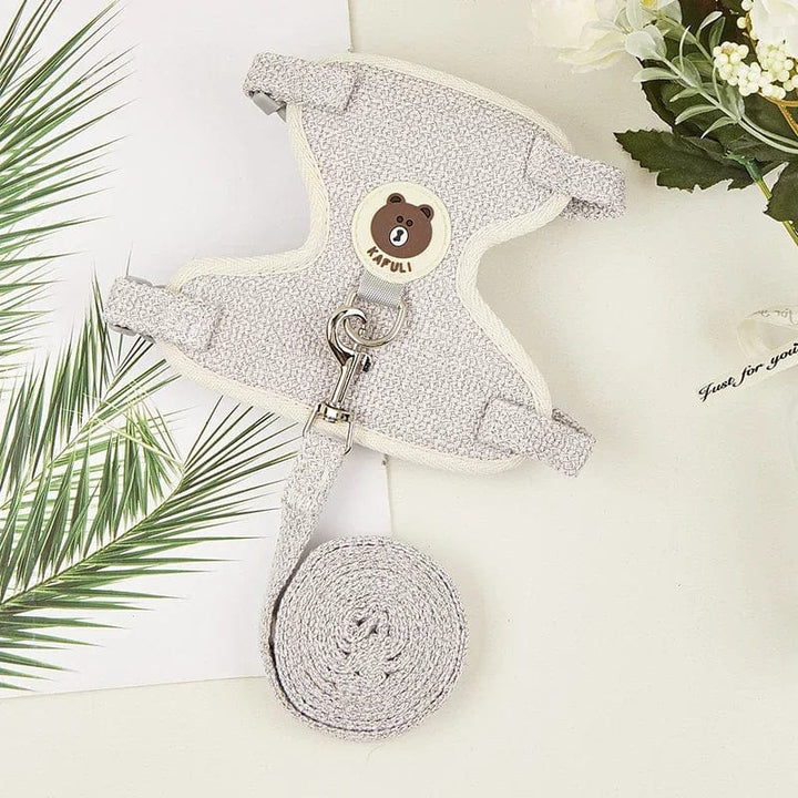 Cute Rabbit Harness Leash Set Bunny Pet Accessories Small Pet Carrier Teddy Bear Cat Leash Rabbit Collar  Rabbit Accessories | Stornfield