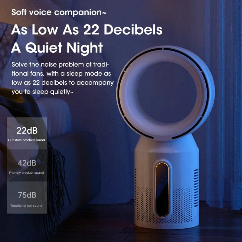 Desktop Bladeless Electric Fan Table Fan 5 Speed Tower Fan For Baby Cooler Air Conditioner USB Rechargeable Cooler Fan | Stornfield