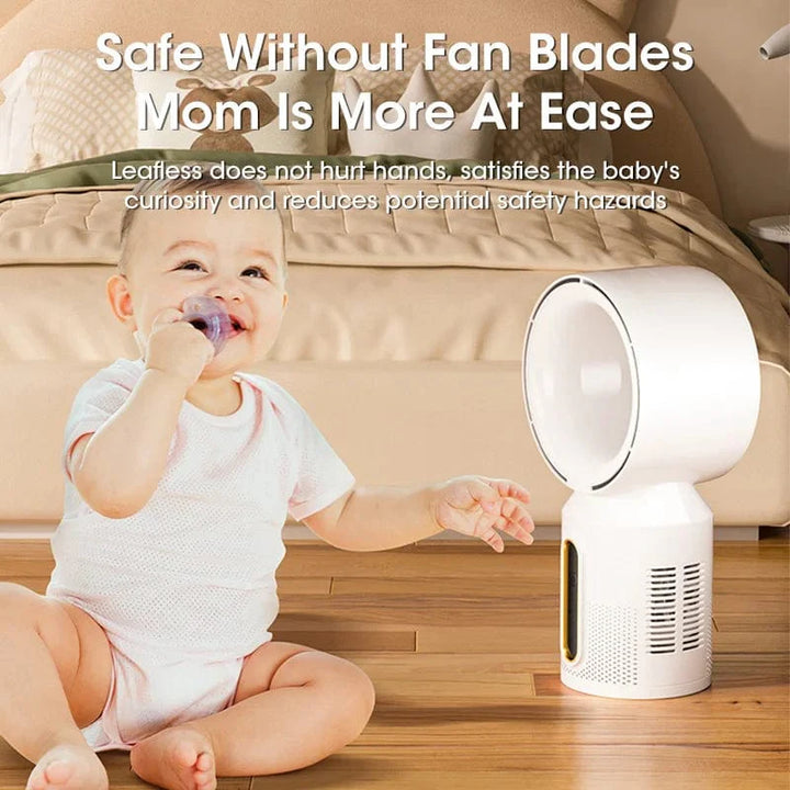 Desktop Bladeless Electric Fan Table Fan 5 Speed Tower Fan For Baby Cooler Air Conditioner USB Rechargeable Cooler Fan | Stornfield