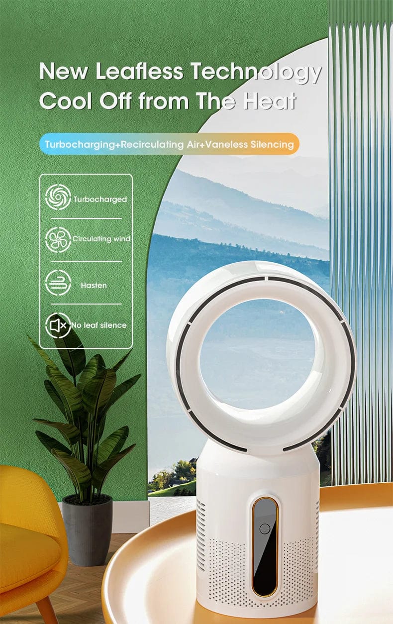 Desktop Bladeless Electric Fan Table Fan 5 Speed Tower Fan For Baby Cooler Air Conditioner USB Rechargeable Cooler Fan | Stornfield