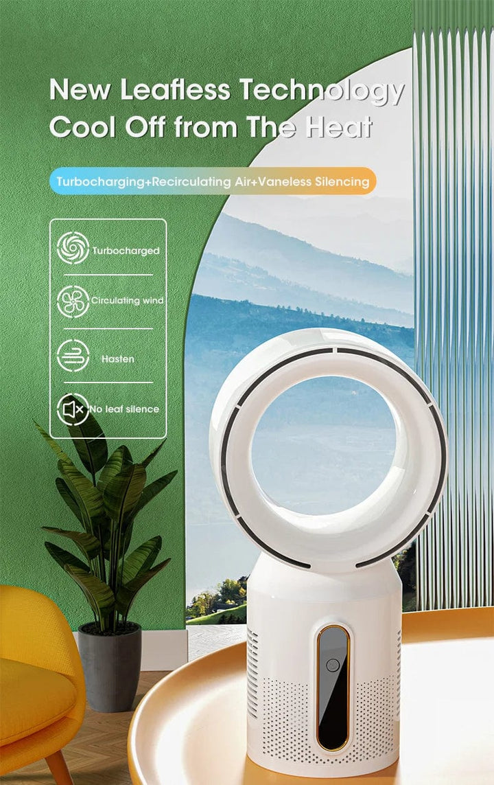 Desktop Bladeless Electric Fan Table Fan 5 Speed Tower Fan For Baby Cooler Air Conditioner USB Rechargeable Cooler Fan | Stornfield