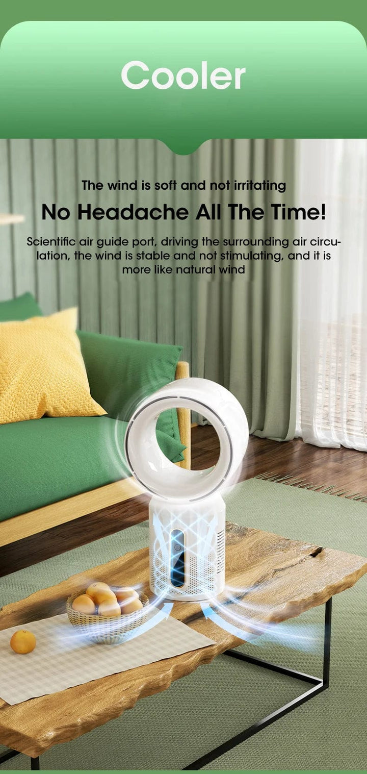 Desktop Bladeless Electric Fan Table Fan 5 Speed Tower Fan For Baby Cooler Air Conditioner USB Rechargeable Cooler Fan | Stornfield