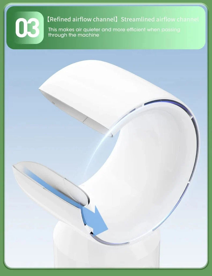 Desktop Bladeless Electric Fan Table Fan 5 Speed Tower Fan For Baby Cooler Air Conditioner USB Rechargeable Cooler Fan | Stornfield