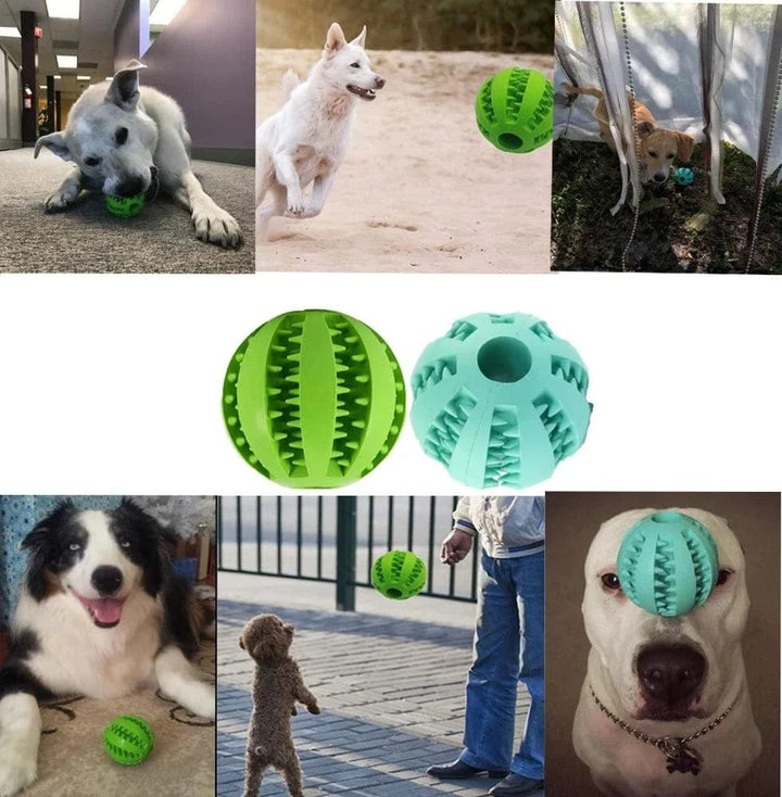 Dog Food Ball Pet Dog Toy Interactive Rubber Balls for Small Large Dogs Puppy Cat Chewing Toys Pet Tooth Cleaning | Stornfield