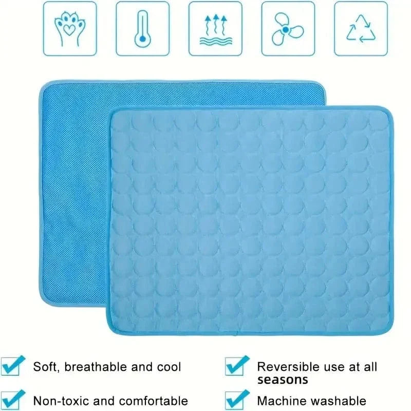 Dogs Self Cooling Mat Pet Cat Cooling Mat And Sleeping Pad For Pets Summer Cool Pads Blanket Washable Ice Silk Breathable Mat | Stornfield