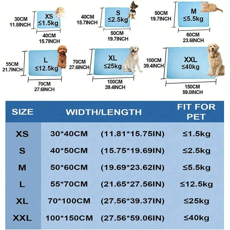 Dogs Self Cooling Mat Pet Cat Cooling Mat And Sleeping Pad For Pets Summer Cool Pads Blanket Washable Ice Silk Breathable Mat | Stornfield
