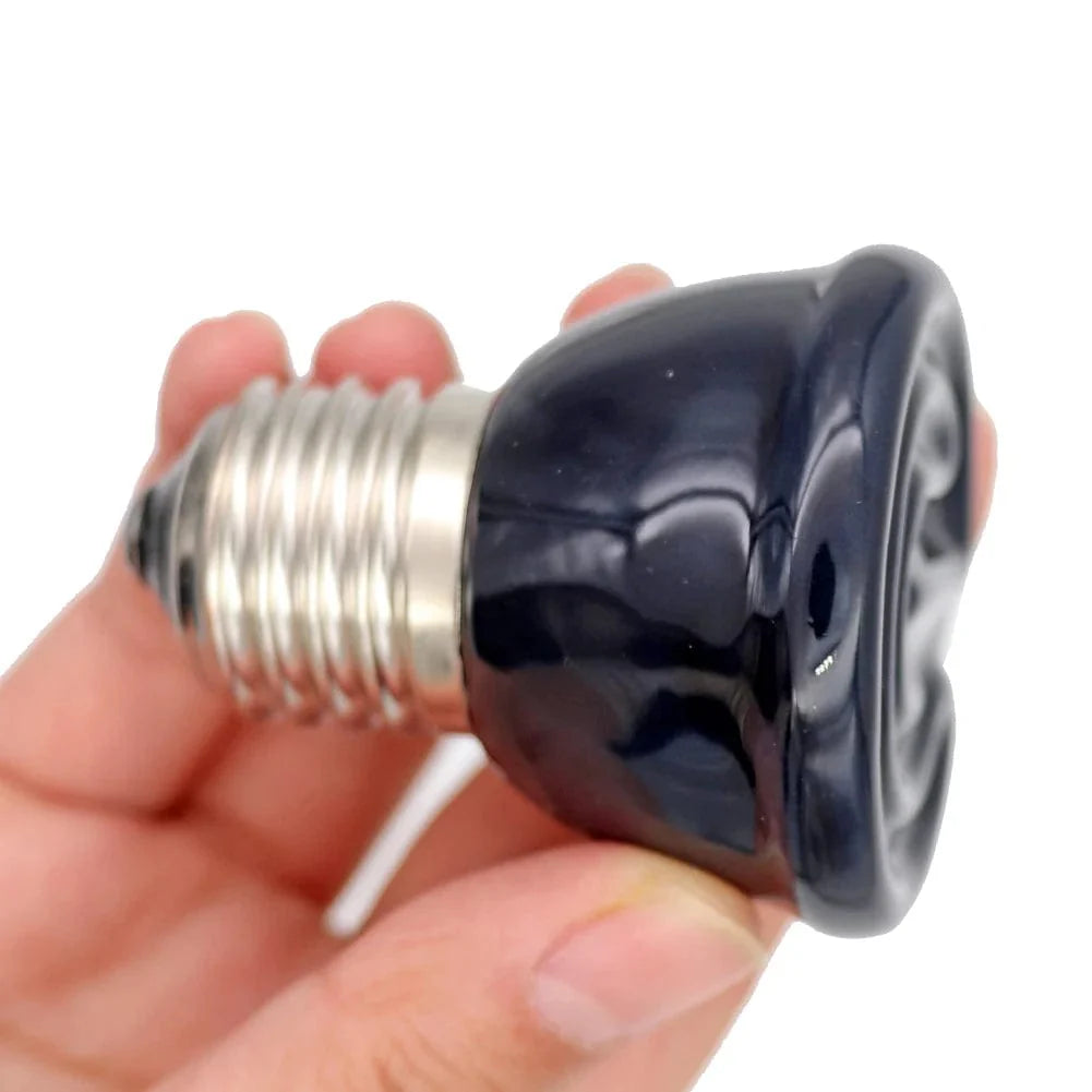 E27 Pet Heating Lamp for Turtle Snake lizard Infrared Ceramic Emitter Heat Light 50W/75W/100W Reptile Lamp Reptile Light EU Plug | Stornfield