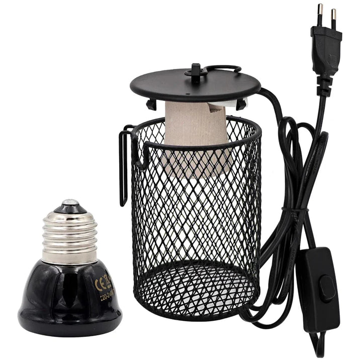 E27 Pet Heating Lamp for Turtle Snake lizard Infrared Ceramic Emitter Heat Light 50W/75W/100W Reptile Lamp Reptile Light EU Plug | Stornfield