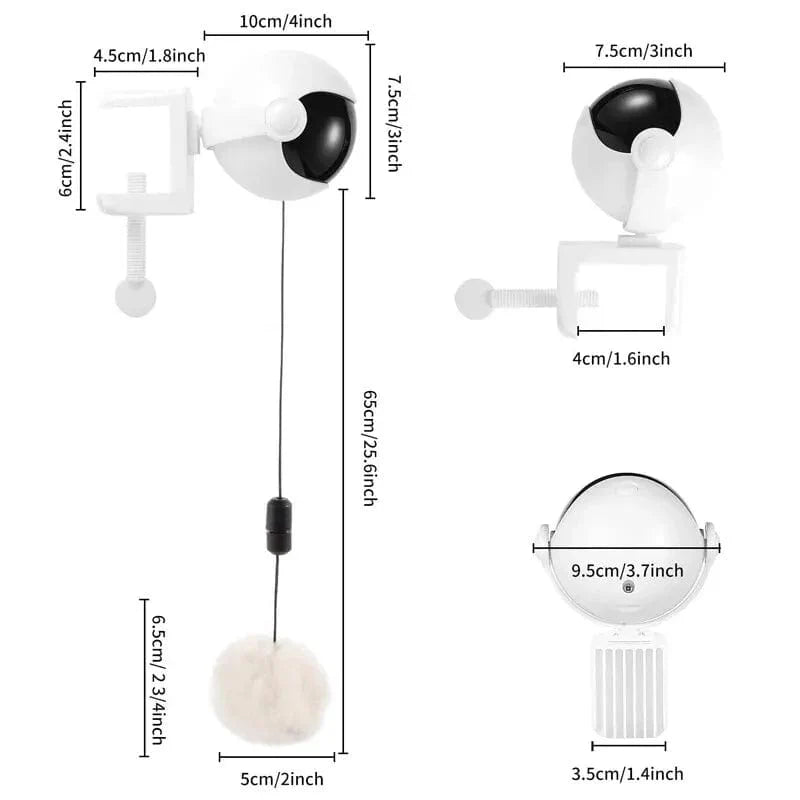 Electronic Motion Cat Toy YoYo Lifting Ball Electric Flutter Interactive Cat Teaser Toy Rotating Interactive Puzzle Pet Toy | Stornfield