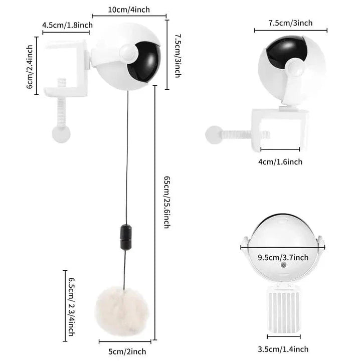 Electronic Motion Cat Toy YoYo Lifting Ball Electric Flutter Interactive Cat Teaser Toy Rotating Interactive Puzzle Pet Toy | Stornfield