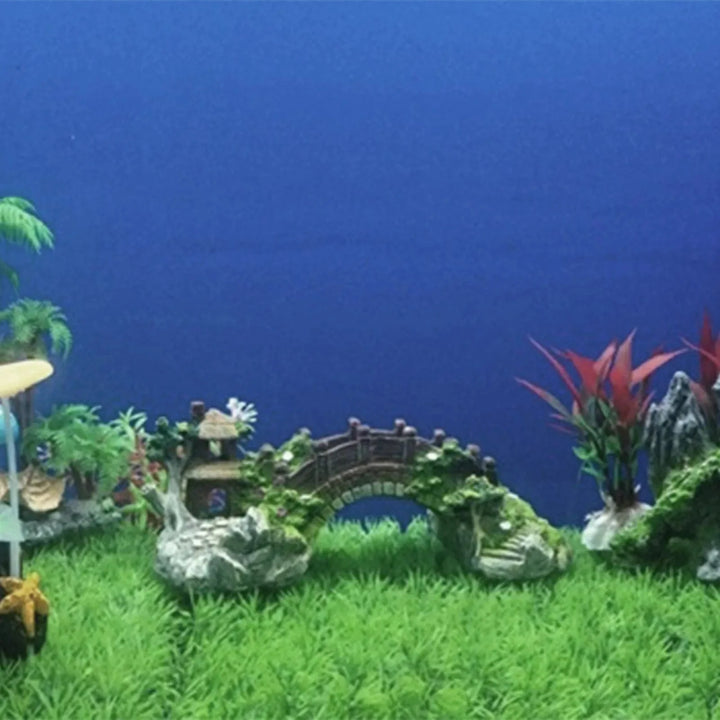 Fish Tank Artificial Bridge Resin Landscape Decoration Bridge Aquarium Equipment Accessories Ornament Cave Aquatic Pet Fish | Stornfield