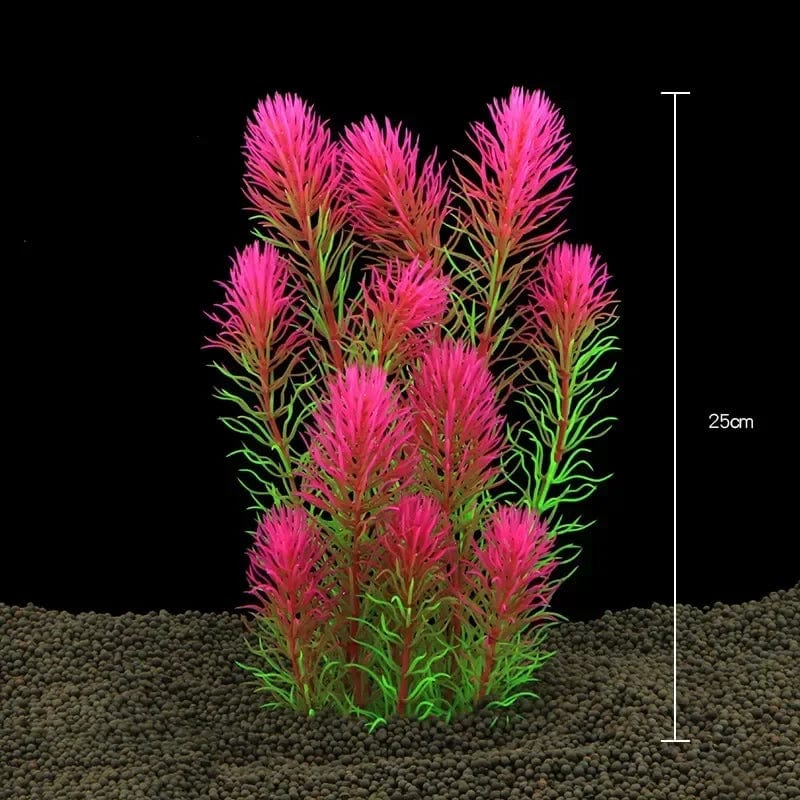 Fish Tank Water Plant Decoration Aquarium Decor Aquatic Plants Underwater Plastic Artificial Grass Accessories Pet Supplies Home | Stornfield