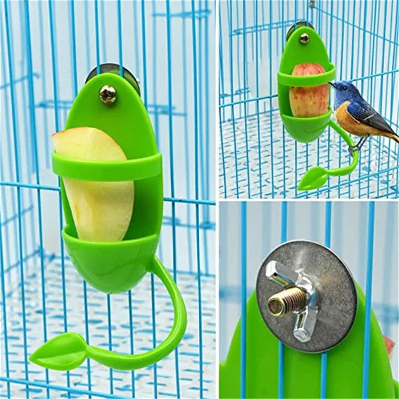 Pet Parrot Feeder Hanging Cage Fruit Vegetable Container Feeding Cup Cuttlebone Stand Holder Pet Cage Accessories Pet Supplies | Stornfield