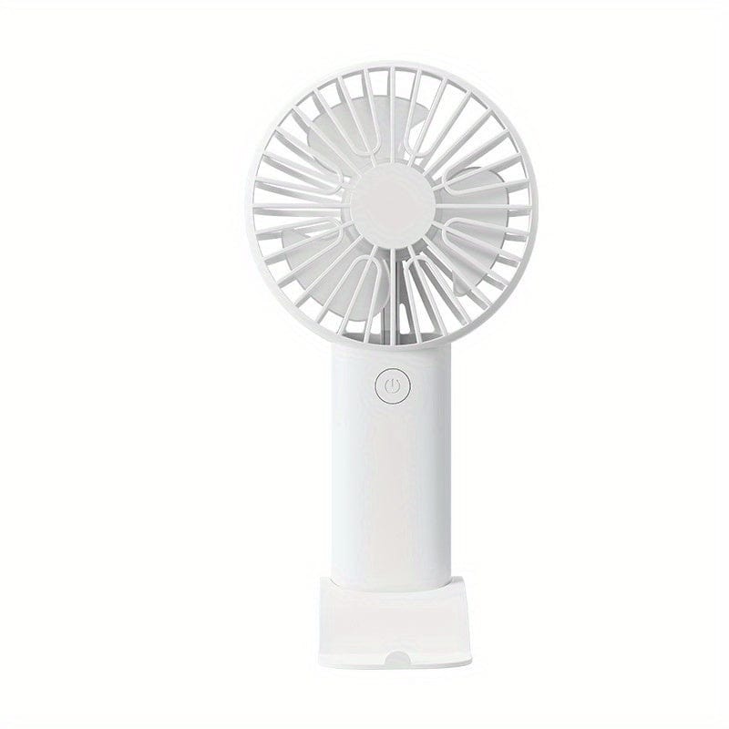 1pc USB Handheld Mini Fan - Portable Electric Fan For Home, Office, And Travel - Rechargeable Battery Operated - Quiet And Powerful Cooling | Stornfield