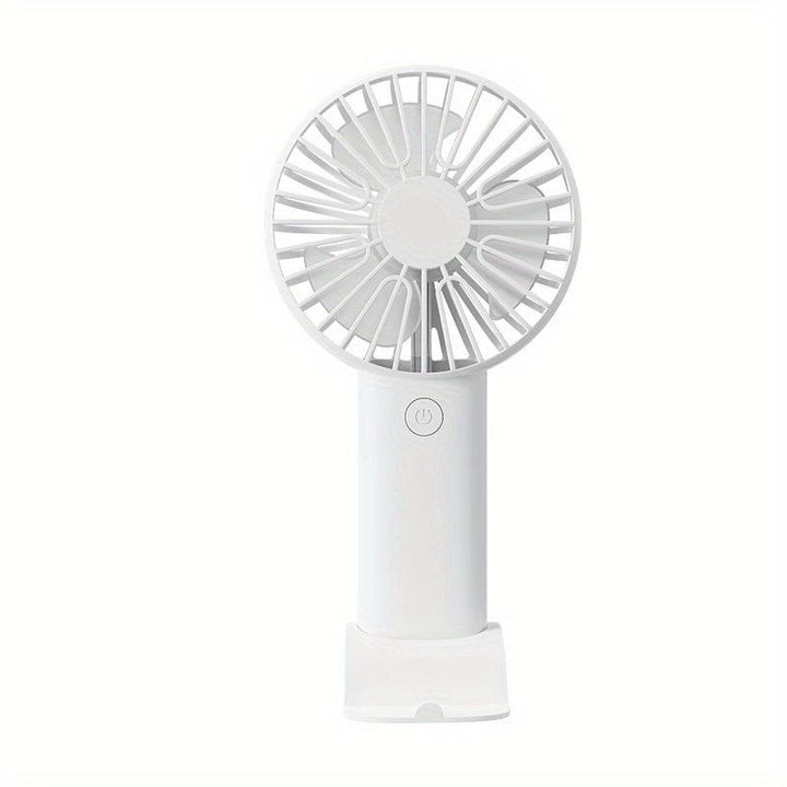 1pc USB Handheld Mini Fan - Portable Electric Fan For Home, Office, And Travel - Rechargeable Battery Operated - Quiet And Powerful Cooling | Stornfield