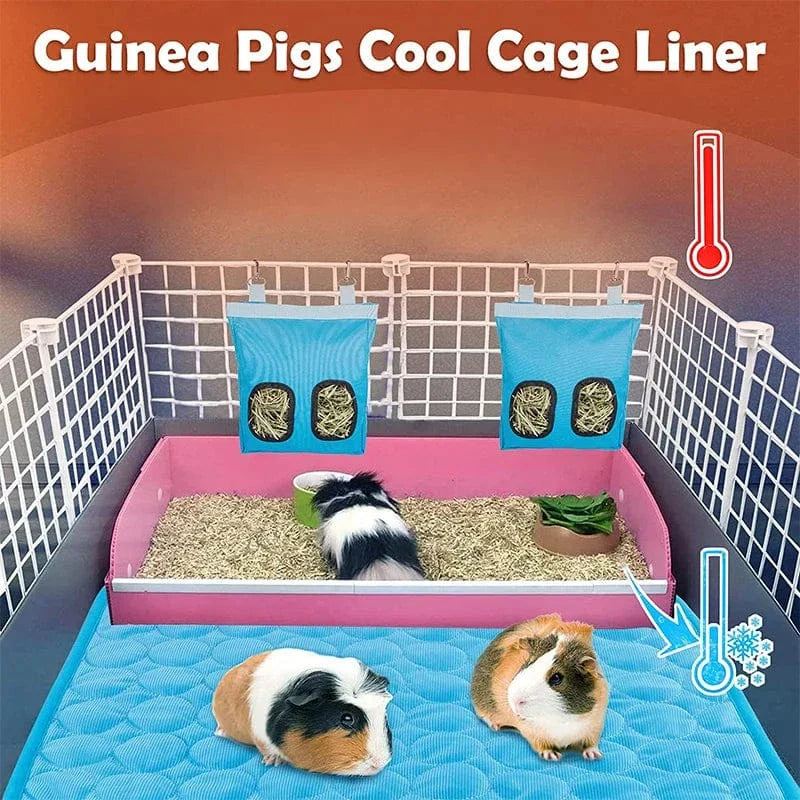 Guinea Pig Cage Liners Summer Small Animal Cooling Mat Breathable Hamster Pee Pad for Rabbit Cage Chinchilla Hedgehogs Pet Item | Stornfield