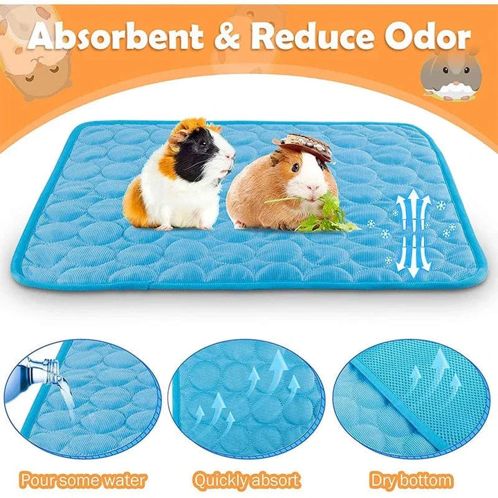 Guinea Pig Cage Liners Summer Small Animal Cooling Mat Breathable Hamster Pee Pad for Rabbit Cage Chinchilla Hedgehogs Pet Item | Stornfield