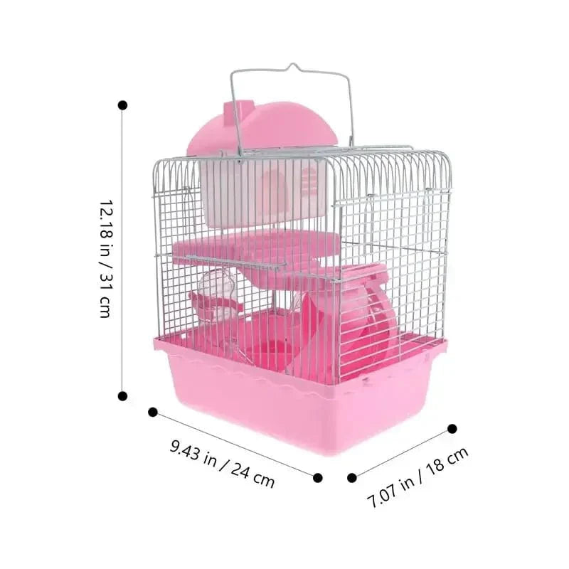 Hamster Cage Glamping Accessories Mouse Toy Villa Small House Hideout Hut Plastic Pet Travel Rat | Stornfield